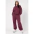 NOISY MAY Curve Plus Size loose fit casual broek – donkerrood