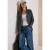 Oversized blazer met knopen en print