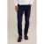 We Fashion 5-pocket Mid Waist Dark Blue