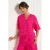 LOLALIZA viscose gebloemde broderie blouse – roze