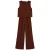 WE Fashion straight jumpsuit bruin