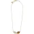 OTAZU Classic Drop Necklace Topaz Gold, Brown