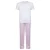 Towel City Pyjamaset met streepjes voor kinderen (Wit/Roze)
