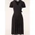Topvintage exclusive ~ Irene overslag swing jurk in zwart