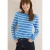 Cecil Dames Trui met strepen in Blauw