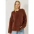 Oversized Textuurgebreide Trui met Pluche Detail