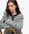 Gestreepte Cardigan met Relaxed Pasvorm Blauw