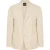 Boss Herenblazer met Henry-notch-kraag (Wit)