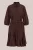 WE Fashion – Dames jurk met strikceintuur – Regular fit – Kaneelbruin –