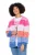 Angel of Style Gebreid vest  blauw / oranje / pink