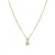 Luxenter collier in 925 sterling zilver en briljant zirkonia afgewerkt in 18k geelgoud – Oris