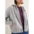 Hoodie blouson in wollook