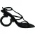 Ferragamo Elina sandalen met hakken in zwart geitenleer suède