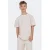 ONLY & SONS JUNIOR T-shirt met textuur ecru