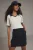TRENDYOLMİLLA Dames Ecru Colorblock Kort Regular fit Blouses