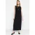 Trendyol Modest Dames Zwart Effen Maxi Mouwloos Casual Recht Modest Jurken