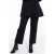 YOEK straight high waist broek zwart
