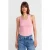 Geribde Mouwloze Camisole Blouse