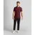 Men’s Lyle And Scott Co-Ordinate Print Plain Polo Shirt in Burgundy