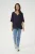Blouse met korte mouwen Loose fit Dawn Purple