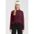 QS trui donkerrood rib gebreid