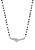 faina Ketting  zwart / zilver / transparant