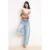 TRENDYOLMİLLA Dames Blauw Effen Barrel Lage taille Jeans