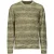 No Excess Pullover Crewneck Cable Jacquard Degrade Colours Smoke