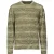 No Excess Pullover Crewneck Cable Jacquard Degrade Colours Smoke