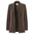 PIECES blazer met krijtstreep – bruin