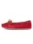 Minnetonka Huisschoenen ‘Cally’  lichtbruin / rood
