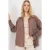 Oversized Gestreepte Lange Mouwen Shirt met Zak