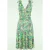 Topvintage exclusive ~ Grecian Floral jurk in groen en roze