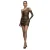Damesjurk Goddiva One Shoulder Faux Leather