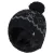 Heat Holders – Beanie Pom Pom-muts voor heren – Zwart