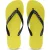 Gouden kleine teenslippers in neongroen