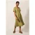 White Stuff Ivy Linen Midi Dress Green Print