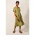White Stuff Ivy Linen Midi Dress Green Print