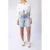 LOVE2WAIT regular high waist zwangerschaps short light blue denim
