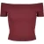 Urban Classics Dames geribd off shoulder t-shirt