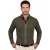 Katoenen Scotland blue vest groen effen normale fit