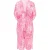 IZIA Kimono Dames roze wit