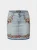 KOROSHI Rok  blauw denim / lichtbruin / olijfgroen / knalrood