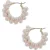 OTAZU Estate Mini Pearl Hoops Pink Pink