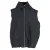 Jil Sander Gevoerde Hooded Vest in Zwart Gerecycled Polyester