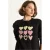 Hart Patch Applicatie Ontspannen Pasvorm Crewneck Sweatshirt