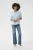 Blouse met korte mouwen Relaxed fit Cashmere Blue pale blue