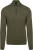King Essentials The Michael Half Zip Pull Army Merino Groen