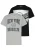 Urban Classics Shirt ‘New York & Brookly’  grijs gemêleerd / zwart
