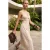 TRENDYOLMİLLA Dames Beige Effen Maxi Mouwloos A-lijn Jurken